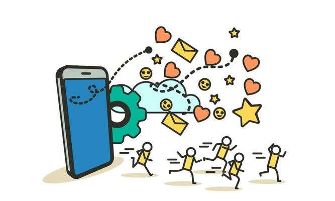 Refer friend vector illustration service loyalty referral man and woman. Marketing business design concept network recommend announcement advertising program banner. Digital tell job commerce earn.