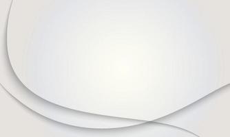 fondo de textura elegante abstracto blanco con líneas de sombra. Ilustración de vector de banner blanco claro moderno