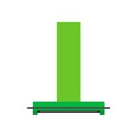 Kitchen hood air extractor filter symbol. Flat icon ventilation isolated simple equipment white vector