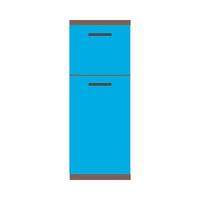 Bathroom cabinet furniture simple contemporary element vector icon. Interior room design