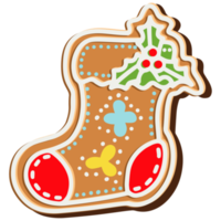 Christmas cookie sock png