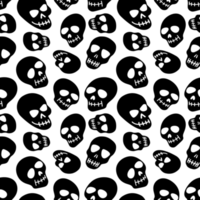 Skull seamless pattern png