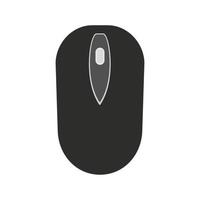 PC computer mouse vector illustration technology with button equipment device icon. PC object isolated white symbol. Modern electronic mouse with scroll pointer tool shape. Computer device accessory