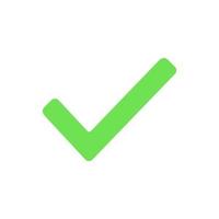 Check mark symbol icon tick vector illustration choice vote. Correct check mark approved green button. Yes or right checkmark box success element shape agreement select agree. Good done survey icon