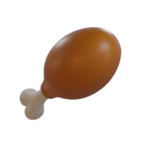 ilustración de renderizado 3d de comida rápida png