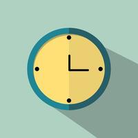 vector illustration of clock icon for wall clock.