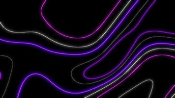 concetto t4 astratto liquido Linee neon luci colore animazione sfondo con topografica e neon effetti video