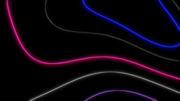 konzept t1 abstrakte flüssige linien psychedelisches muster neonfarbanimationshintergrund mit neoneffekten video