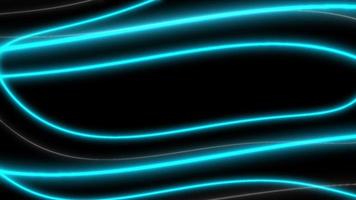 Concept T2 Abstract Liquid Lines Cyan Animation Background with Neon Effects video