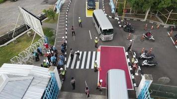 vista aérea del proyecto de la central hidroeléctrica. video