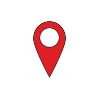 Location icon, gps marker symbol vector