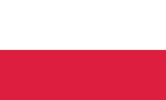 Poland flag national emblem graphic element Illustration template design vector