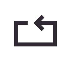 Scaling symbol and sizing arrow icon simple outline linear vector. vector