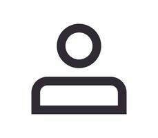 Mobile user interface navigation symbol and app icon simple outline linear vector. vector