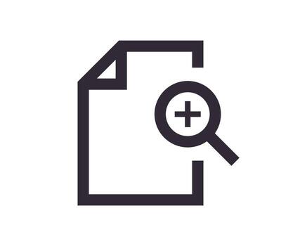 Document symbol and paper icon simple outline linear vector. vector