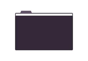 File and folder flat vector illustration.