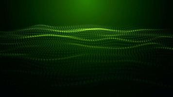 partikel vågor slinga grön video