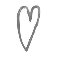 Vector Outline Illustration of Heart Shape