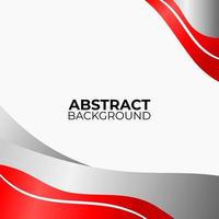 Modern stylish red and white background. Abstract red and white background with fluid design. vector