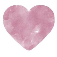 Pastel Pink Heart Watercolor Paint Stain Background photo