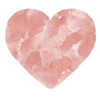 Pink Rose Gold Heart Watercolor Paint Stain Background photo