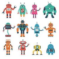 Cartoon Robot Vector Icons, and Graphics for Free Download