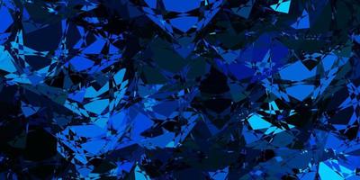 Dark Blue, Green vector background with polygonal forms.