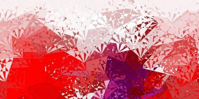 Light Pink, Red vector template with triangle shapes.