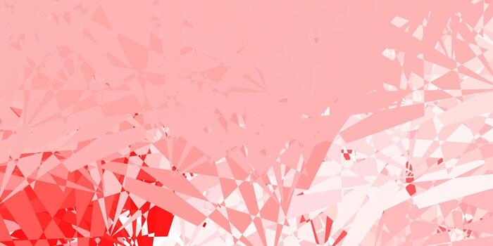 Light Red vector template with triangle shapes.