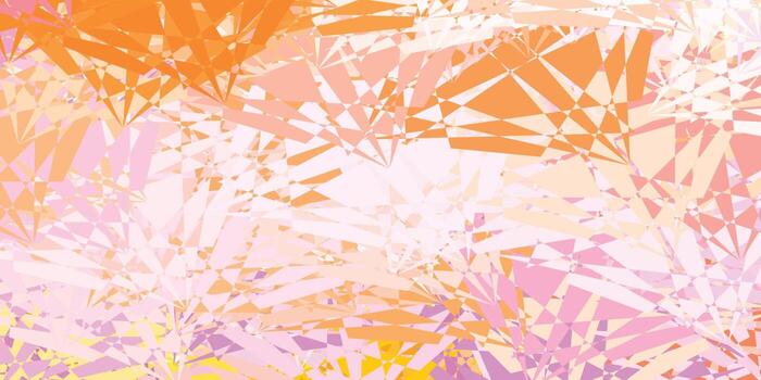 Light Pink, Yellow vector background with random forms.