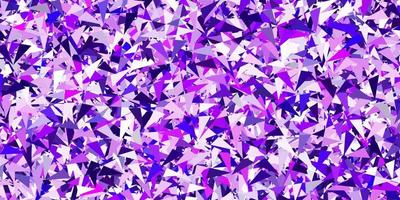 Light purple vector template with triangle shapes.