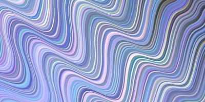 Light Blue, Yellow vector pattern with curved lines.
