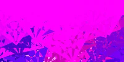 Dark Purple, Pink vector template with triangle shapes.