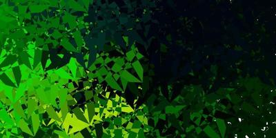 Dark Blue, Green vector pattern with polygonal shapes.