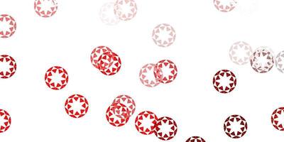 Light red vector background with spots.