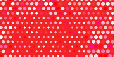 Light red vector background with spots.