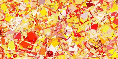 Light Red, Yellow vector template with triangle shapes.