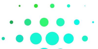 Light Green vector layout with circle shapes.