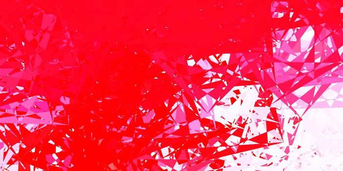Light red vector template with triangle shapes.