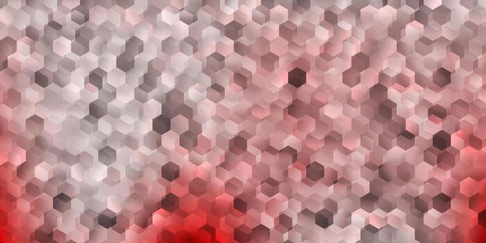 Light red vector template in a hexagonal style.