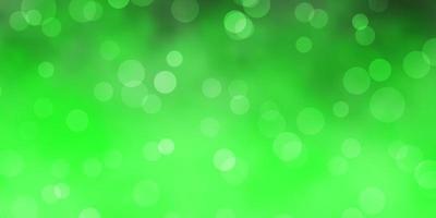 Light Green vector background with spots.