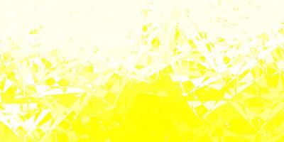 Light yellow vector template with triangle shapes.