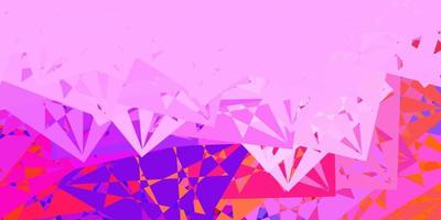 Dark Blue, Red vector background with polygonal forms.