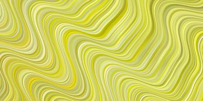 Light Green, Yellow vector texture with wry lines.