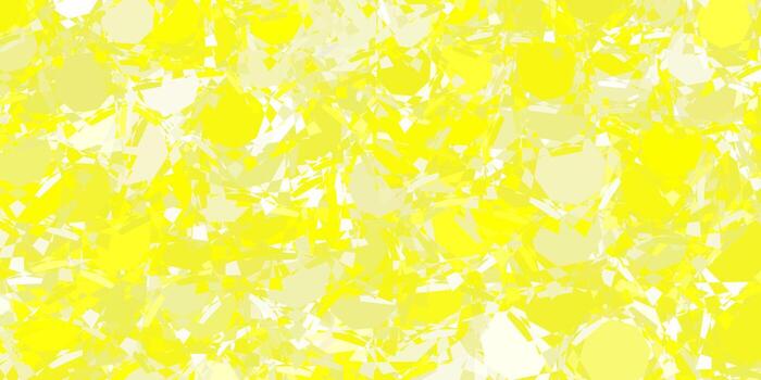 Light Yellow vector pattern with polygonal shapes.