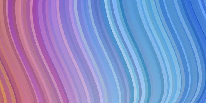 Light Multicolor vector template with curved lines.