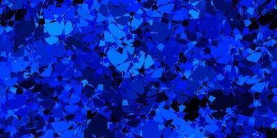 Dark BLUE vector pattern with polygonal shapes.