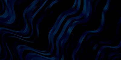 Dark BLUE vector background with bent lines.