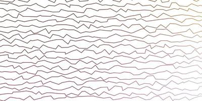 Dark Multicolor vector pattern with curved lines.