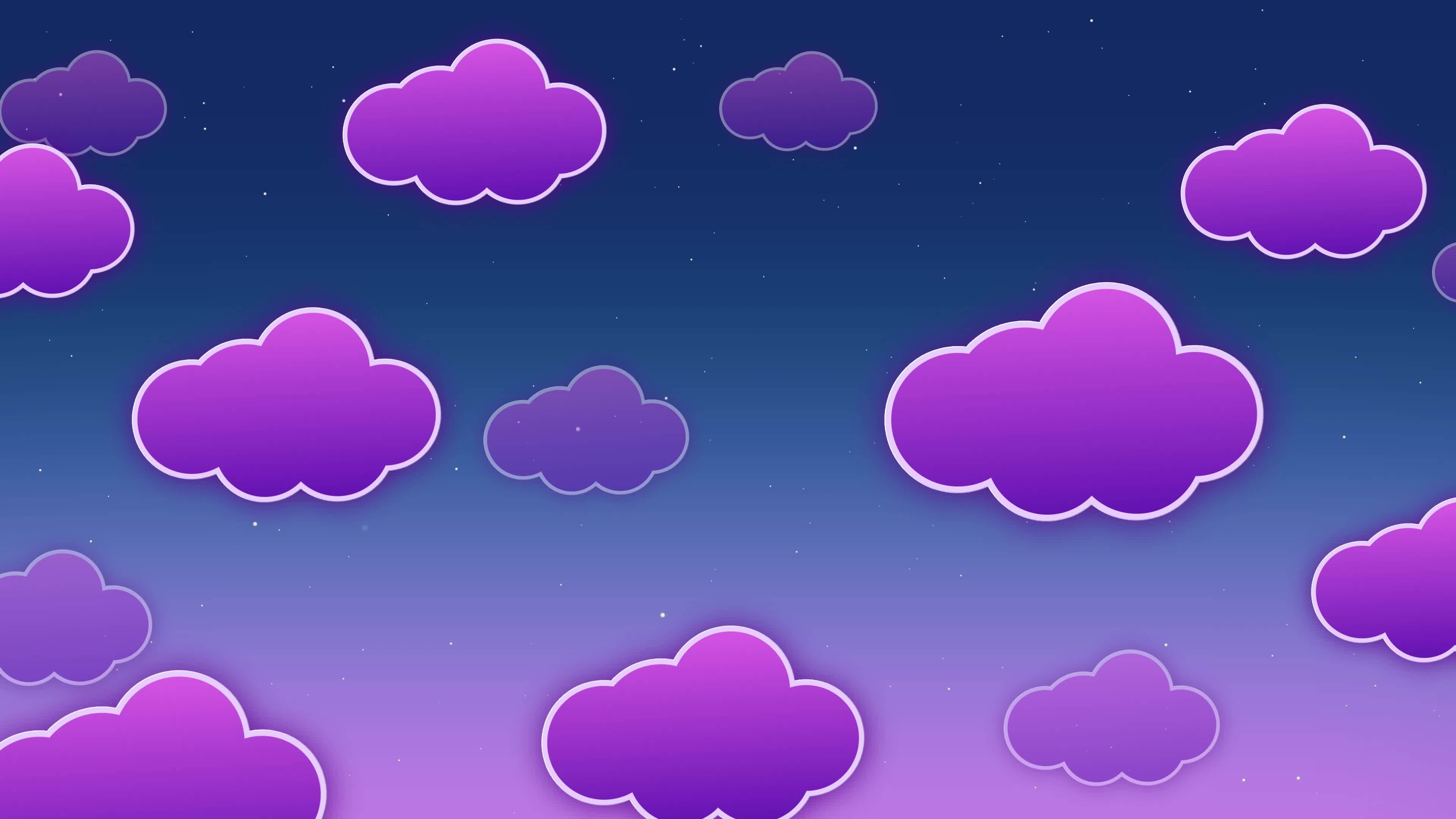 Clouds cartoon moving animated background. 4k 10887771 Stock Video at  Vecteezy